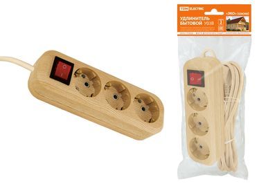 Удлинители бытовые "ЭКО" (сосна)"