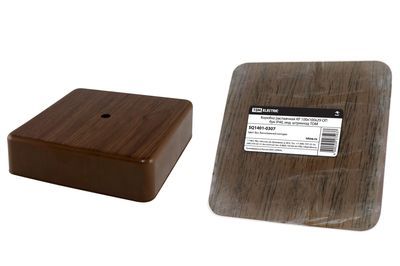 Коробки распаячные открытой установки IP40 - "ЭКО" цвет бук"