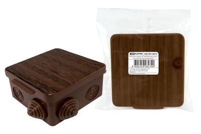 Монтажные коробки открытой установки IP54 - "ЭКО" цвет бук/венге"