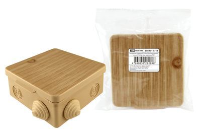 Монтажные коробки открытой установки IP54 - "ЭКО" цвет сосна"