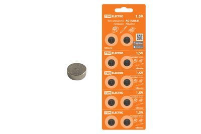 Элементы питания щелочные дисковые