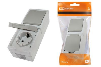 Серия "Вуокса" IP54 (открытая установка) - цвет серый (RAL7035)"