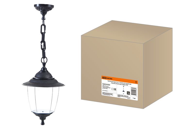 Садово-парковые светильники - серии Прага с прозрачным плафоном