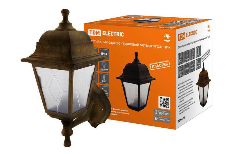 Садово-парковые светильники (пластик, рассеиватель пластик)