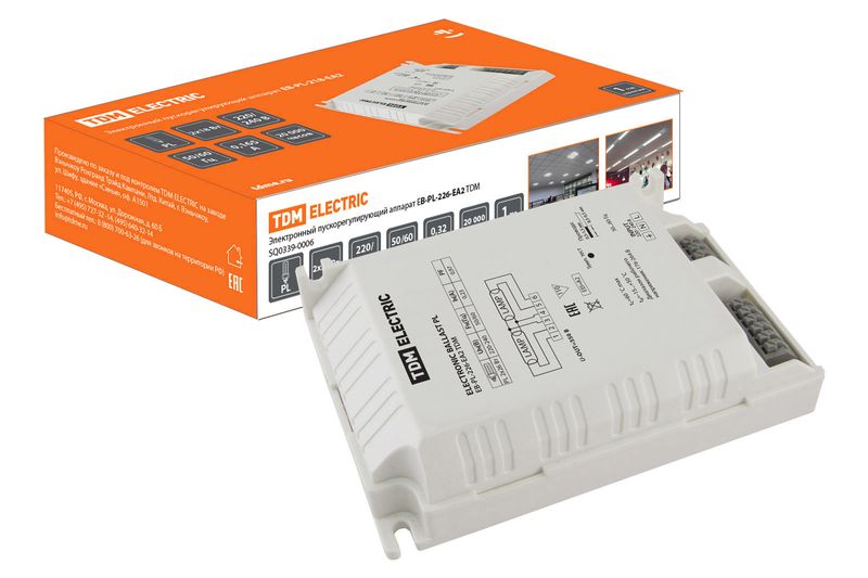 Электронные ПРА для люминесцентных ламп TDM
