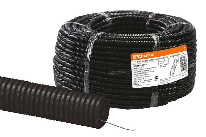 Трубы гофрированные из ПНД черные