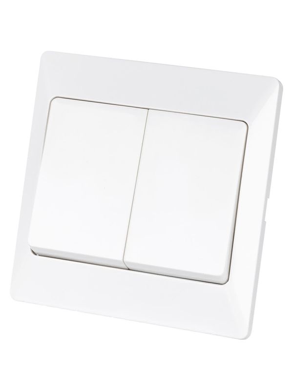 Выключатель 2 кл. 10А белый "Ильмень" TDM