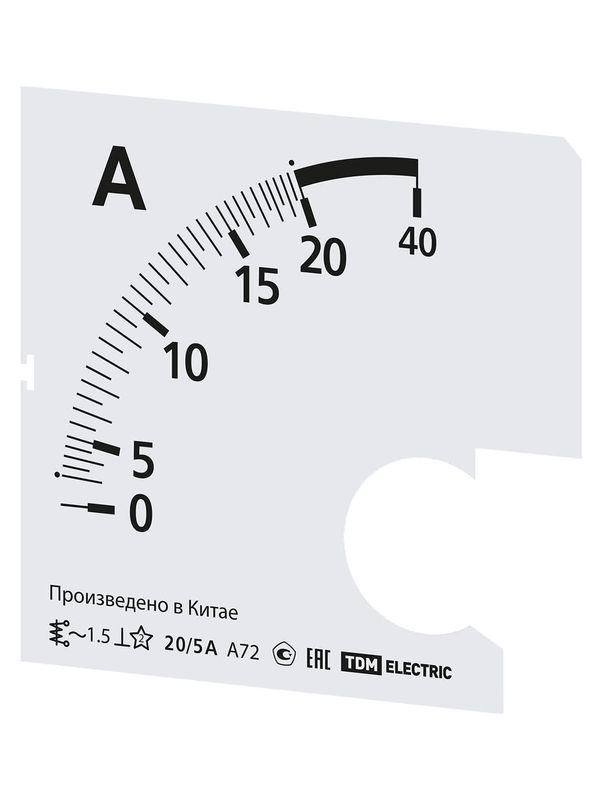 Шкала Ш72   20/5А-1,5 (для А72 Х/5А) TDM