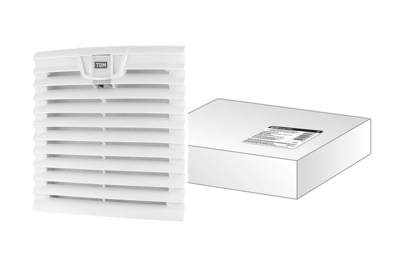 Вентиляционная решетка с фильтром для вентилятора ВФУ SQ0832-0112 (204 мм) TDM SQ0832-0117