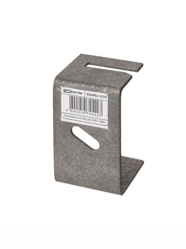 Держатель фасадный скоба 40х70 мм для полосы 40х4 мм, термодиффузия (упак. 1 шт.) TDM