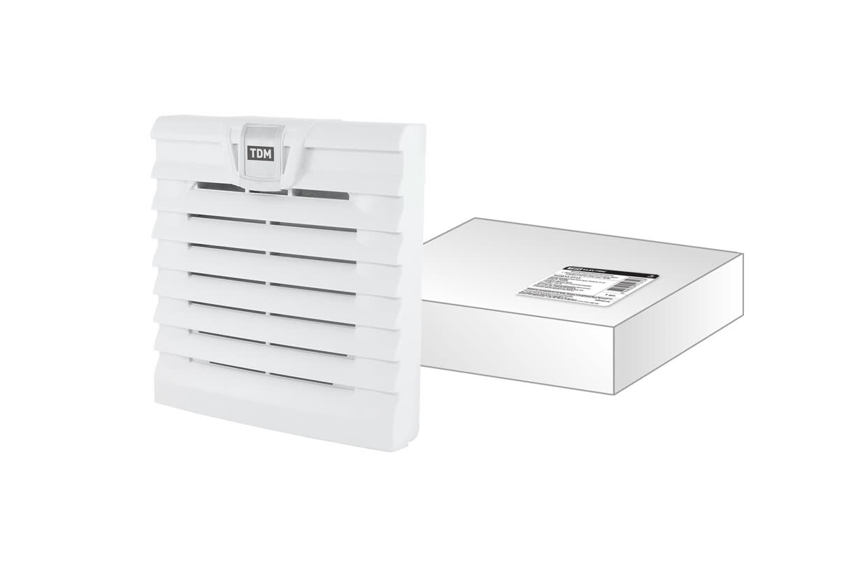 Вентиляционная решетка с фильтром для вентилятора ВФУ SQ0832-0110 (120 мм) TDM SQ0832-0115