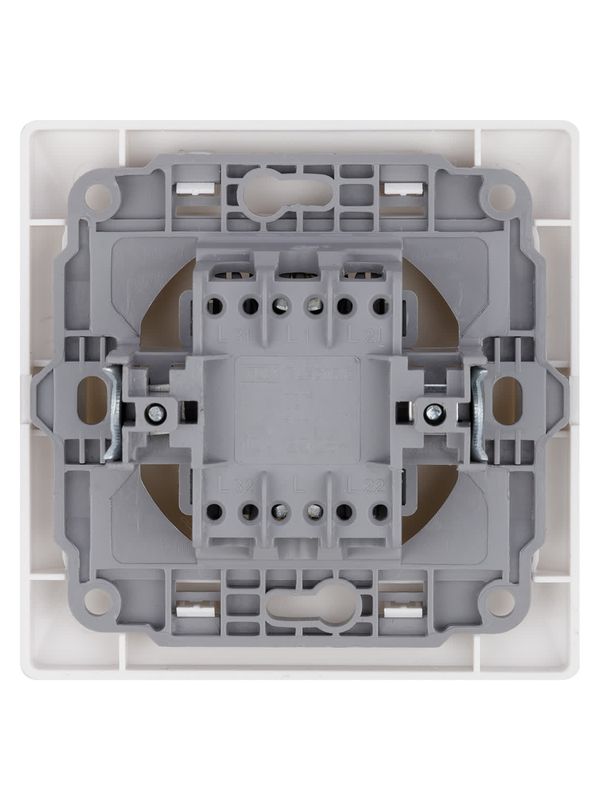 Кнопка для звонка с подсветкой белая "Ильмень" TDM