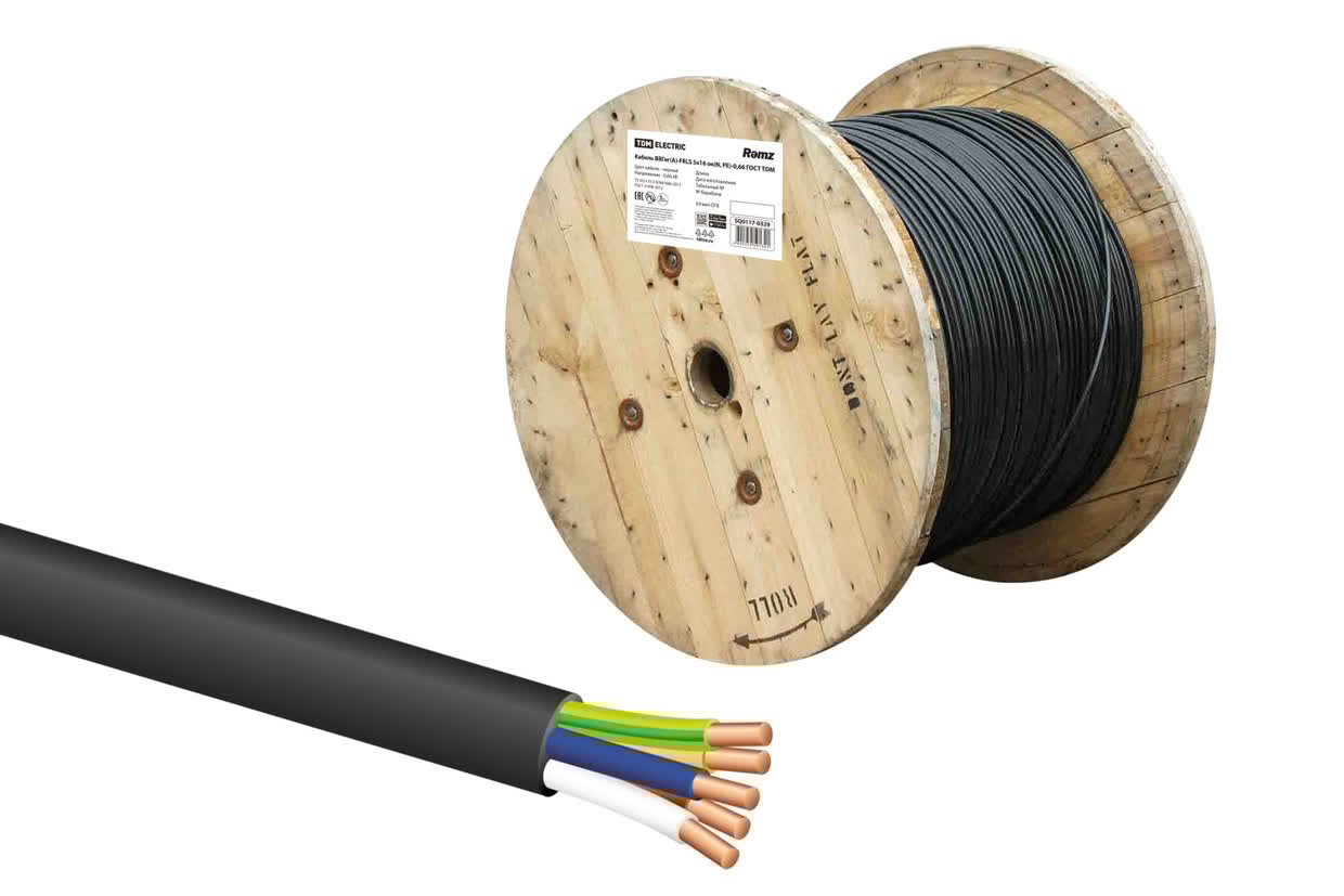 Кабель ВВГнг(А)-FRLS 5х16 ок(N, PE)-0,66 ГОСТ TDM SQ0117-0329 — изображение 2
