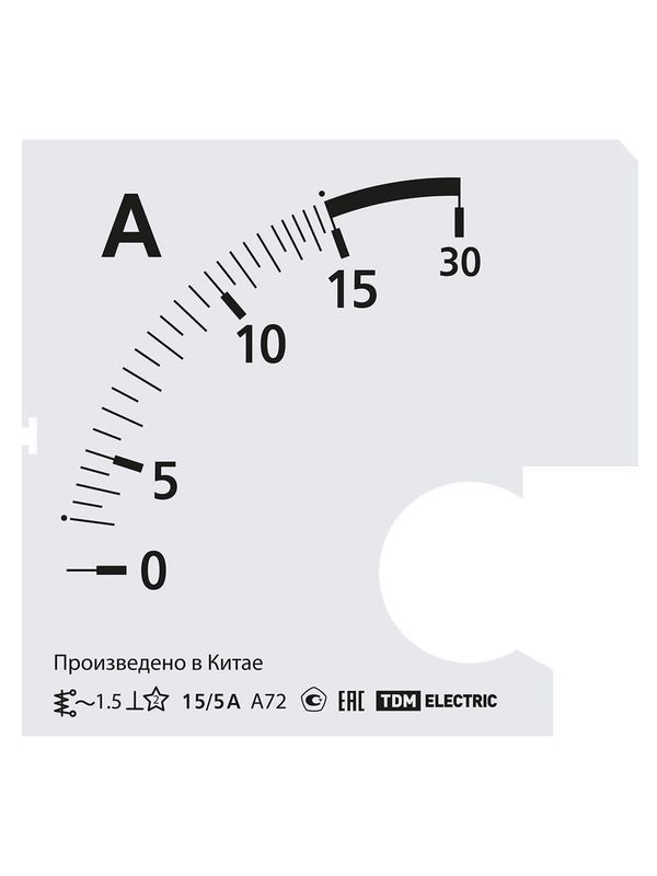 Шкала Ш72   15/5А-1,5 (для А72 Х/5А) TDM