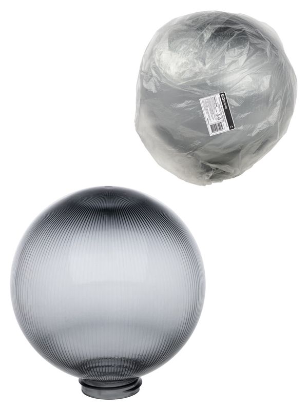 Рассеиватель шар ПММА 250 мм дымчатый призма (резьба А 85) TDM — изображение 3