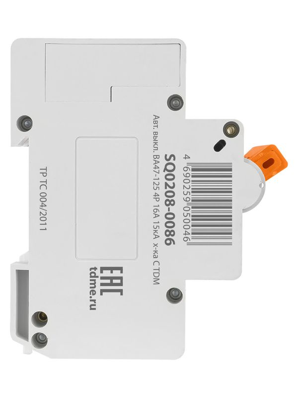 Авт. выкл. ВА47-125 4Р 16А 15кА  х-ка С TDM