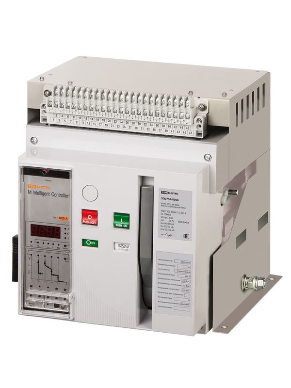 Автоматический выключатель ВА90-2000 3Р 800А 80кА стационарный TDM