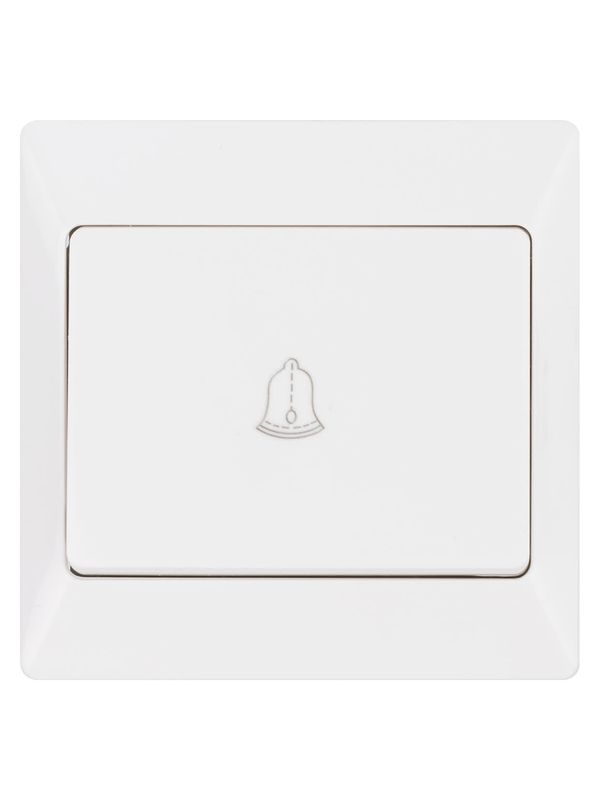 Кнопка для звонка белая "Ильмень" TDM