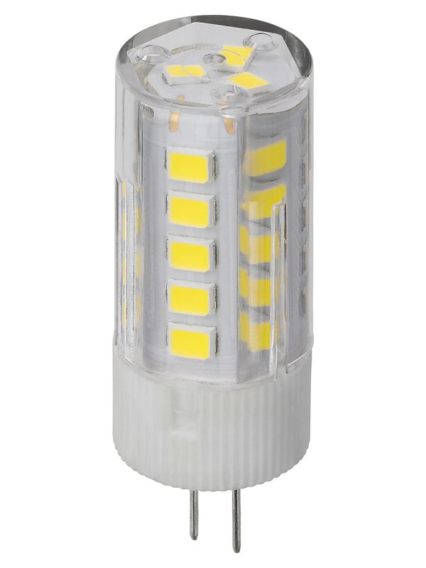 Лампа светодиодная G4-3 Вт-AC/DC 12 В-4000 К, SMD, 16x43 мм TDM