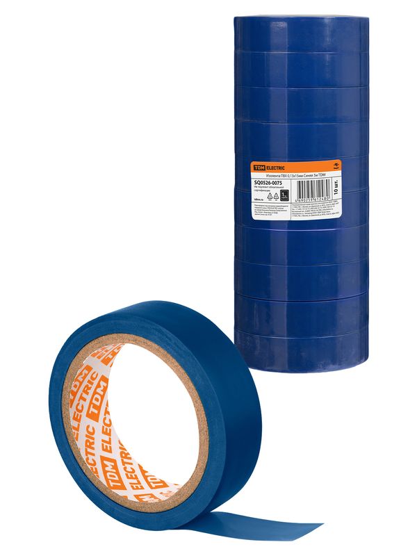 Изолента ПВХ 0,13х15мм Синяя 5м TDM
