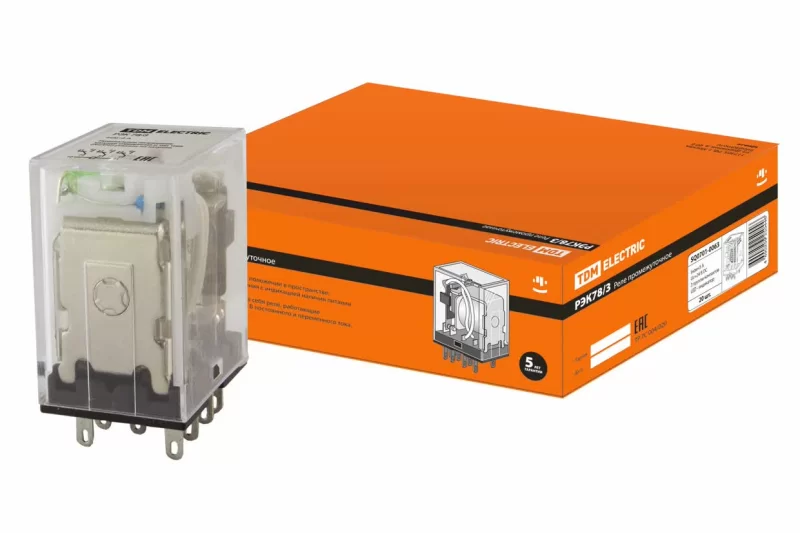 Реле РЭК78/3 с инд. 5А 24В DC TDM SQ0701-0063