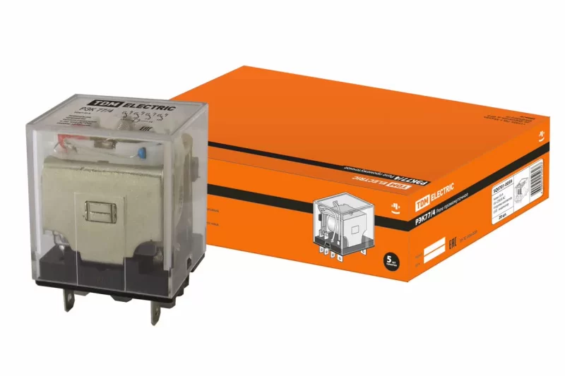 Реле РЭК77/4 с инд. 10А 230В AC TDM SQ0701-0059