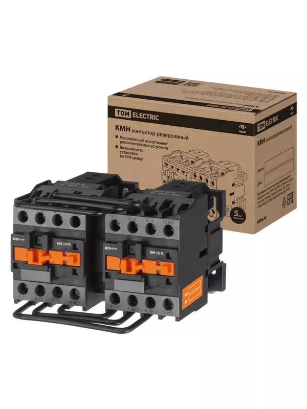 Контактор КМН-23230 реверс 32А 400В/АС3 2НО TDM — изображение 4