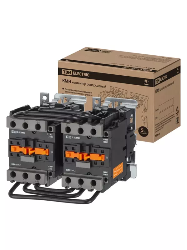 Контактор КМН-35032 реверс 50А 230В/АС3 2НО; 2НЗ TDM — изображение 3