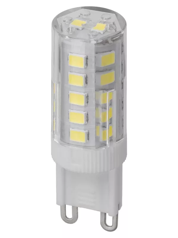 Лампа светодиодная G9-5 Вт-230 В-6500 К, SMD, 16x49 мм TDM — изображение 2