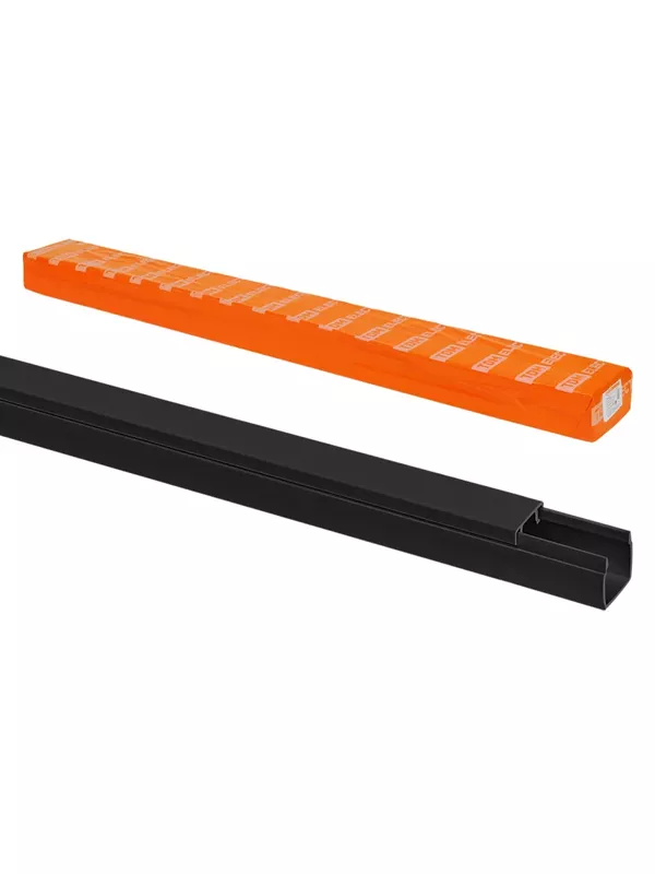 Кабель-канал 12х12 (2 м) чёрный TDM