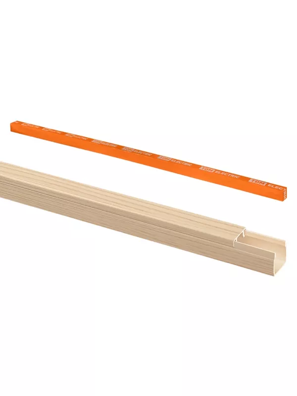 Кабель-канал 12х12 (12 шт по 2 м) "ЭКО" 3D сосна (розн.упак.) TDM