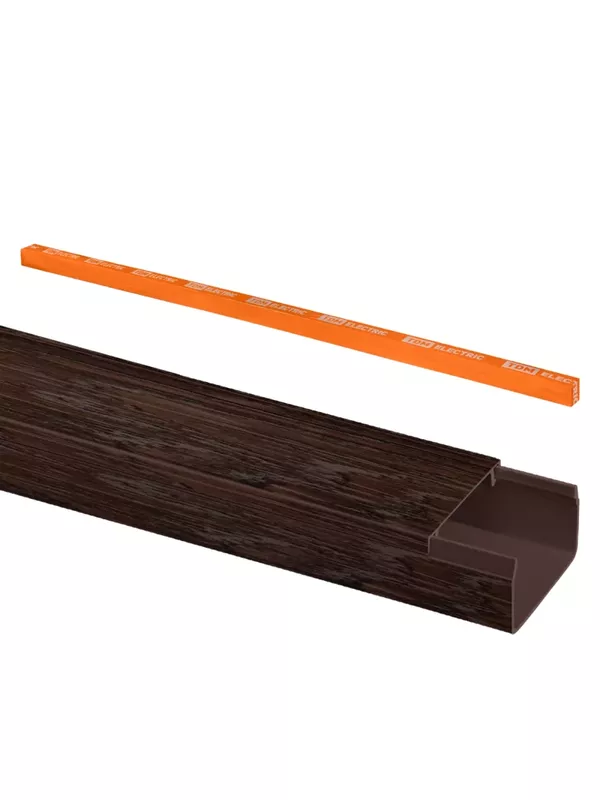 Кабель-канал 25х16 (6 шт по 2 м) "ЭКО" 3D венге (розн.упак.) TDM