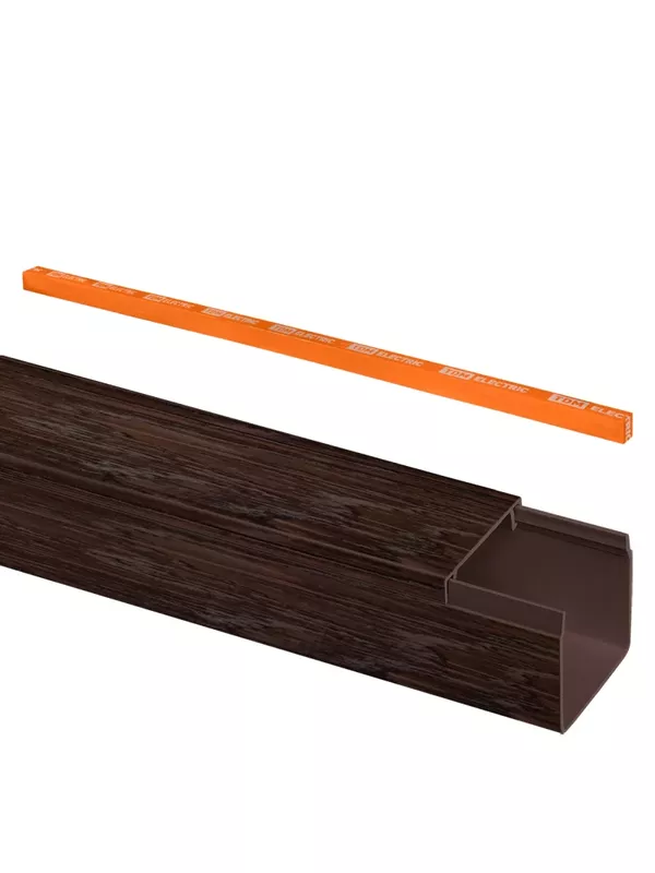 Кабель-канал 25х25 (4 шт по 2 м) "ЭКО" 3D венге (розн.упак.) TDM