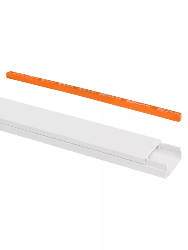 Кабель-канал 20х10 (9 шт по 2 м) белый (розн.упак.) TDM