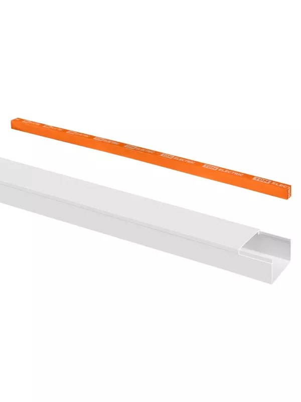 Кабель-канал 40х25 (2 шт по 2 м) белый (розн.упак.) TDM