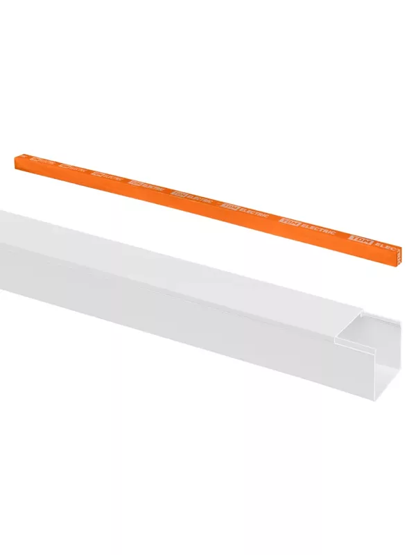 Кабель-канал 40х40 (2 шт по 2 м) белый (розн.упак.) TDM