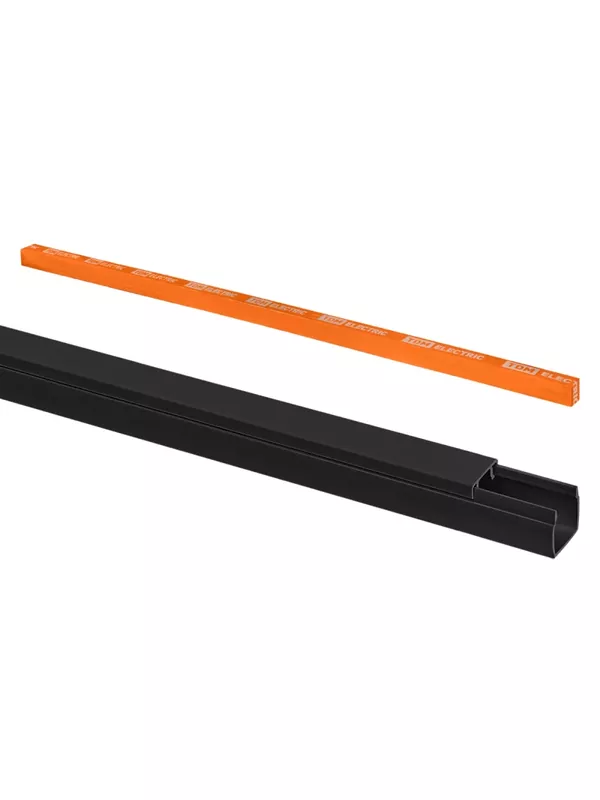 Кабель-канал 12х12 (12 шт по 2 м) чёрный (розн.упак.) TDM