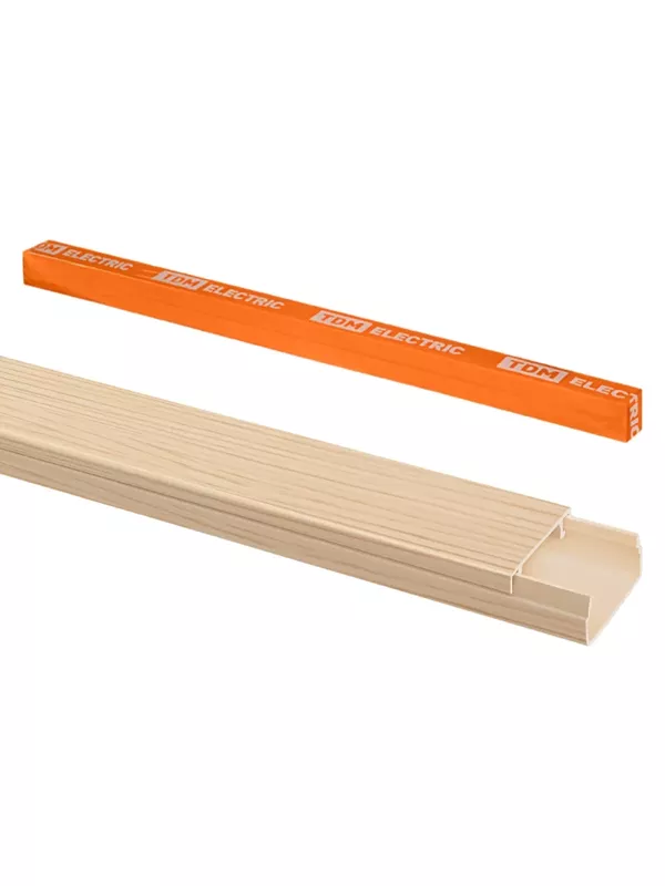 Кабель-канал 20х10 (9 шт по 1 м) "ЭКО" 3D сосна (розн.упак.) TDM