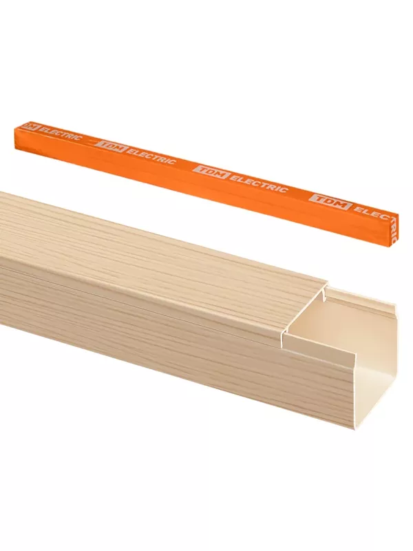 Кабель-канал 25х25 (4 шт по 1 м) "ЭКО" 3D сосна (розн.упак.) TDM