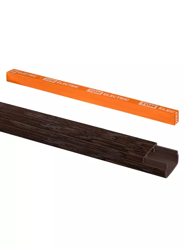 Кабель-канал 15х10 (12 шт по 1 м) "ЭКО" 3D венге (розн.упак.) TDM