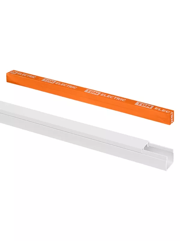 Кабель-канал 12х12 (12 шт по 1 м) белый (розн.упак.) TDM