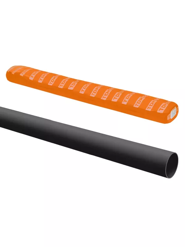 Труба гладкая жесткая ПВХ d 16 (3 м) индивид. штрихкод, чёрный TDM