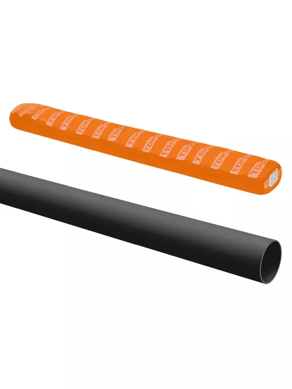 Труба гладкая жесткая ПВХ d 20 (3 м) индивид. штрихкод, чёрный TDM