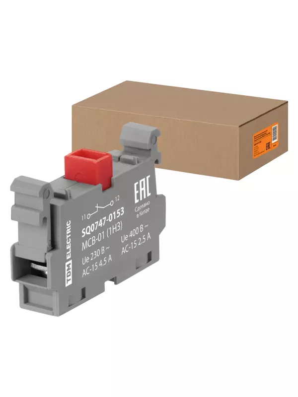 Дополнительный контакт для светосигнальной арматуры модульной серии MCB-01 (1НЗ) TDM