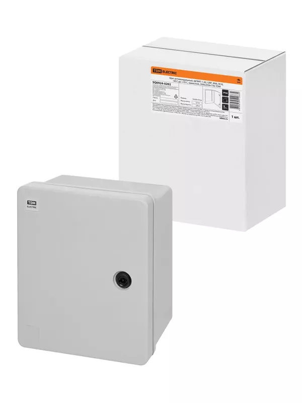 Щит антивандальный, ЩПМП-0-2, GRP, IP66, IK10, от -50 до +70 °С, навесной, (300х250х170) TDM