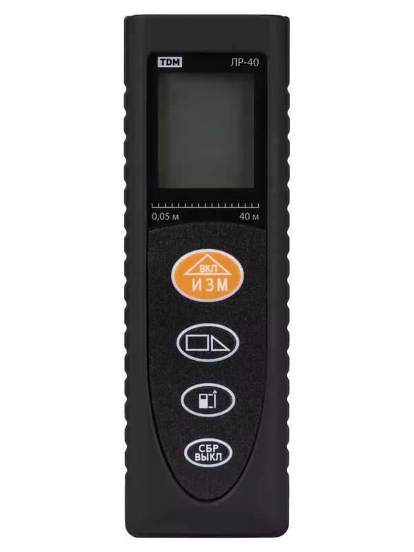 Лазерная рулетка ЛР-40, дальность 40 м, точность 2 мм, подсветка, IP54, 2хAAA, “Алмаз” TDM — изображение 4