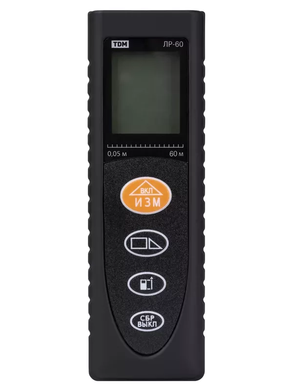 Лазерная рулетка ЛР-60, дальность 60 м, точность 2 мм, подсветка, IP54, 2хAAA, “Алмаз” TDM — изображение 5