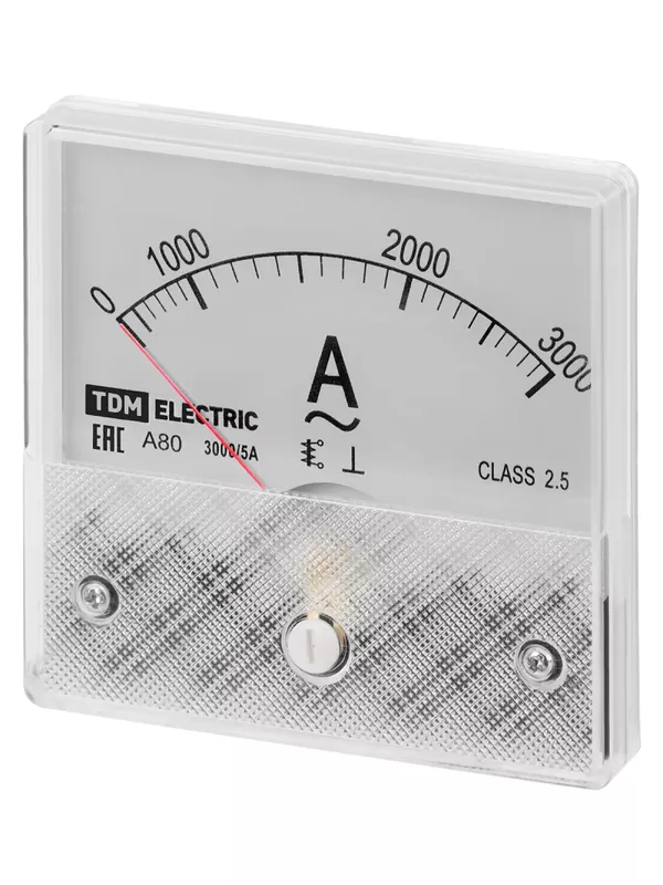 Амперметр А80Н 3000А/5А-2,5, трансформаторного включения, (без поверки), TDM