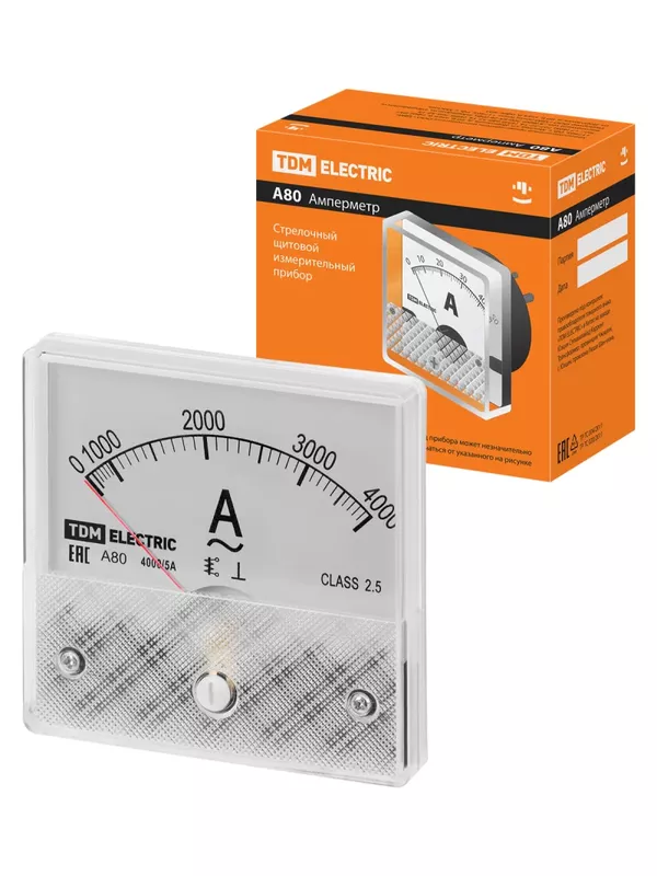 Амперметр А80 4000А/5А-2,5, трансформаторного включения, (поверенный), TDM