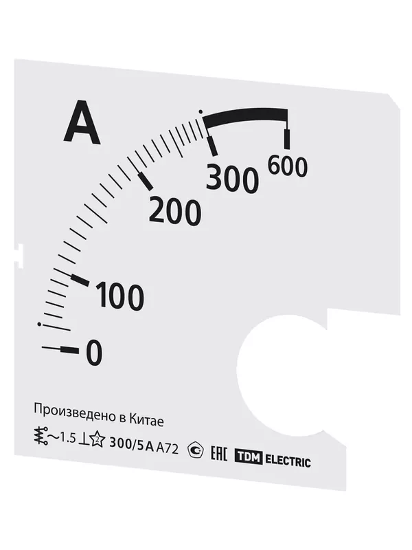 Шкала Ш72  300/5А-1,5 (для А72 Х/5А) TDM